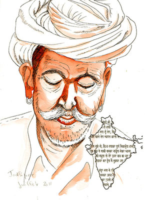 carnet de voyage Inde portrait