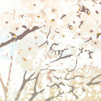 春の日_Spring day _260×260（180×180)mm_silkscreen_ed.8_2025_HidemiMOMMA