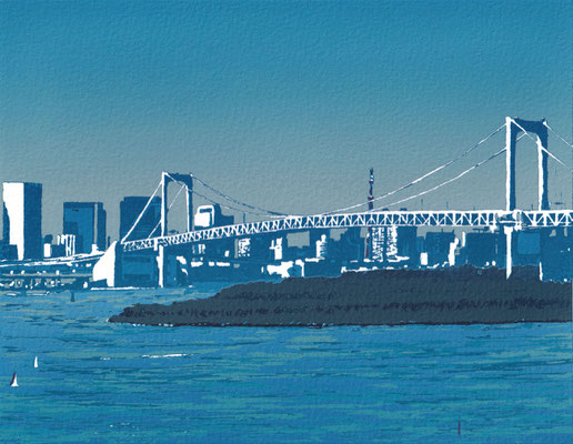 お台場_Odaiba_297×210mm_silkscreen_2022_ed.8_HidemiMOMMA.jpg