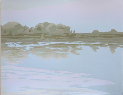 Reflection in the lake_2014_silkscreen_381×482mm