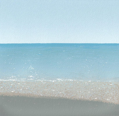 二宮駅の海_Sea near Ninomiya Station_26×26(18×18）mm _silkscreen _2023＿HidemiMOMMA_ed.8.jpg