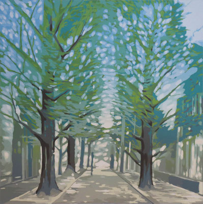 Ginkgo Avenue_400×400(340×340)mm_silkscreen_ed.7_2025_HidemiMOMMA__.jpg