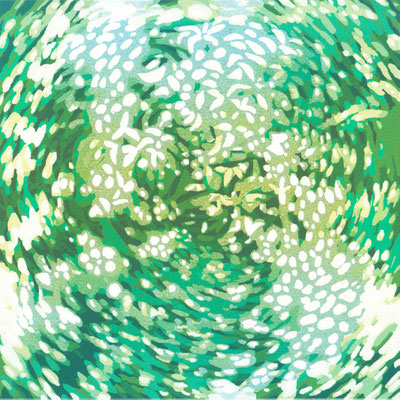 グリーンサラダ＿Green Salad_260×260（180×180）mm _silkscreen _ed .8 _2025 _HidemiMOMMA _