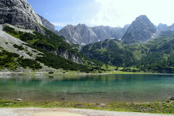 Seebensee mit Blick in Richtung Coburger Hütte