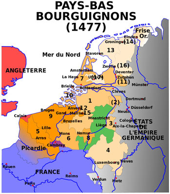 Die burgundischen Niederlande um 1477