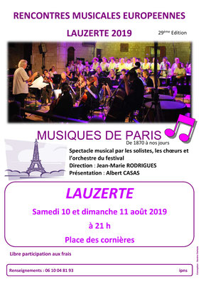 Affiche pour les concerts de l'association Atelier Musical Européen, réalisation Sandra Clerbois