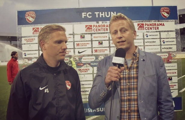 Moderation, Moderator Urs Sahli aus Bern @ Stockhorn Arena / FC Thun