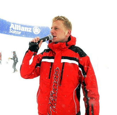 Moderation, Moderator Urs Sahli aus Bern @ Allianz Suisse Skicup