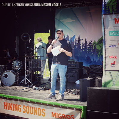 Moderation, Migros Hiking Sounds 2026 Gstaad Moderator Urs Sahli aus Bern 