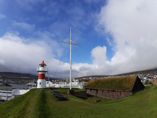 Leuchtturm an der Festung Torshavns