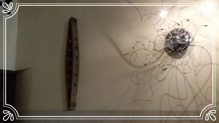 portabottiglie da parete in legno