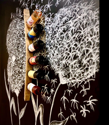 COSTWAY Portabottiglie Vino da Parete, Cantinetta Vino da Parete per 6/9 / 12 Bottiglie, Porta Bottiglie di Vino in Metallo per Cucina, Sala da Pranzo, Cantina, Bar (22 x 13,5 x109 cm