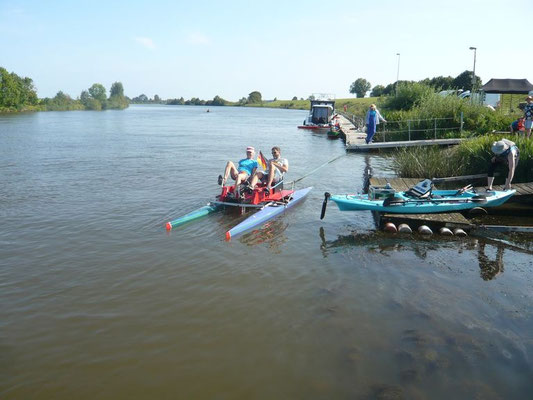 WATERSPEED Holiday aus Oldenburg beim Pfahlzugkraft-Wettbewerb.