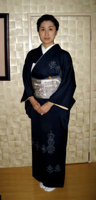 主宰　水谷雅由　ロウケツ訪問着