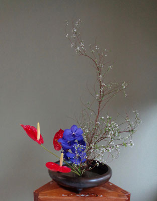 水谷月花傳　ユキヤナギ　バンダ　アンセリューム