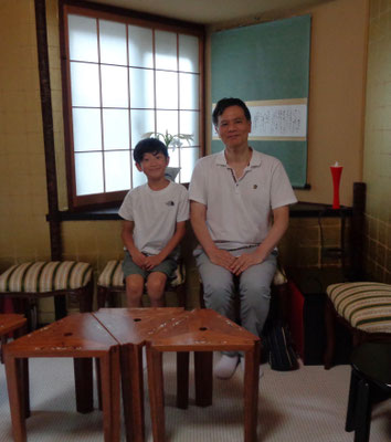 茶道雅流後援会裕馬と茶道雅流後援会河本氏