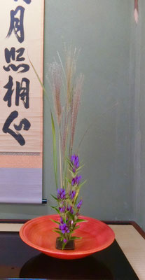 河本珠実　ススキ　竜胆
