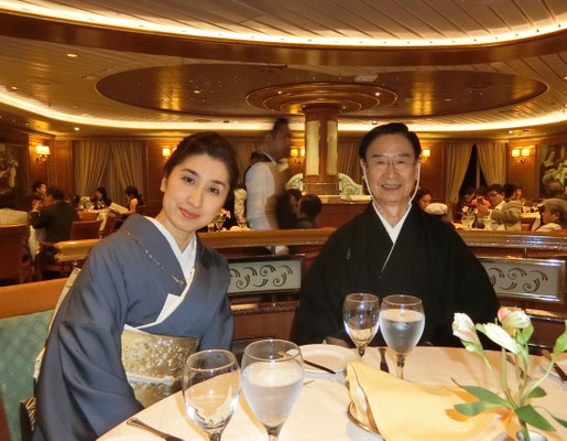 2019年10月ダイヤモンドプリンセス茶道雅流家元水谷雅由（がゆう）
