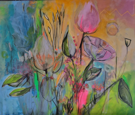 in my garden 120 x 140 cm verkauft/sold