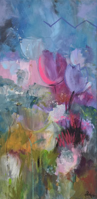tulips 2, 80 x 40 cm verkauft/sold