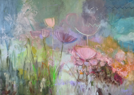 'rose feathers' 100 x  140 cm verkauft/sold