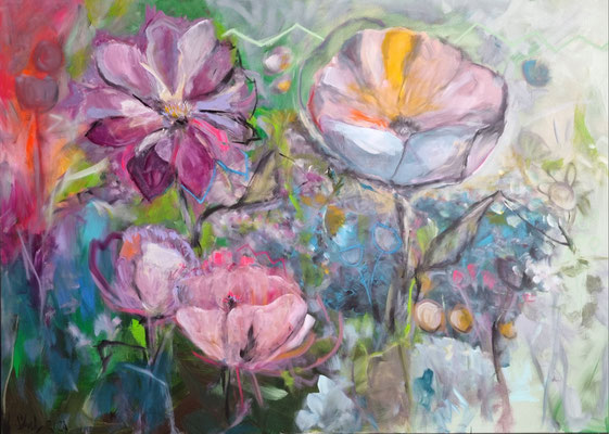 'flower power' 100 x 140 cm, verkauft/sold