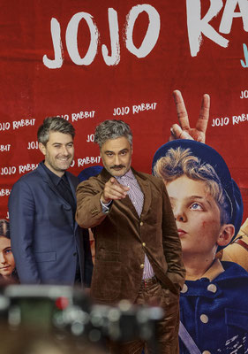 Presseshooting "Jo-Jo Rabbit" - Carthew Neal & Taika Waititi - on location