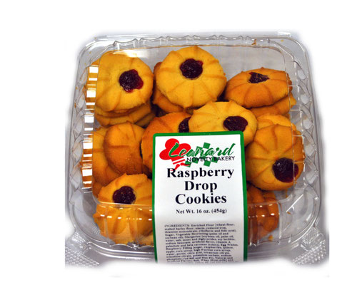 16 oz Raspberry Drop Cookies