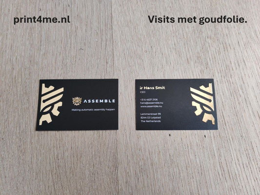 kaar met goudfolie
