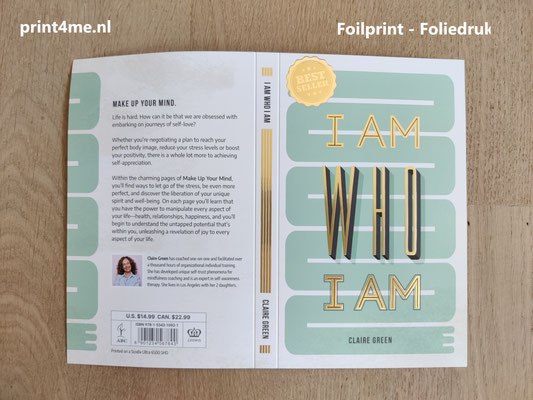 hardcover book with foil