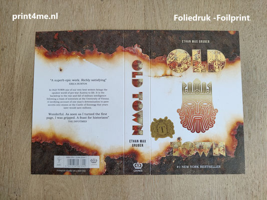 folie druk in goud kleur op cover