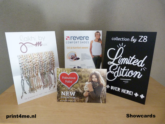 showcards printen