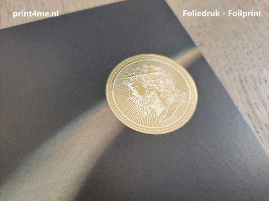 gold foil on paper