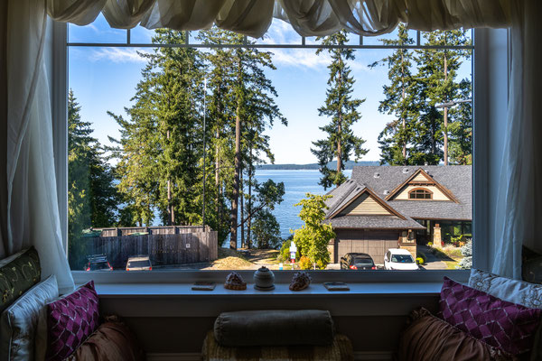 Eagle Rock Bed & Breakfast, Chemainus - die Aussicht zum Strand