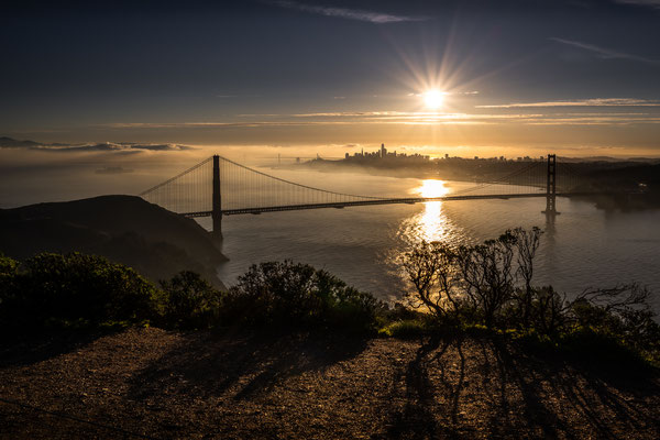 Hawk Hill after Sunrise - San Francisco