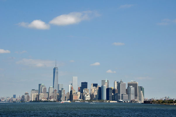 Skyline von der Staten Island Ferry aus