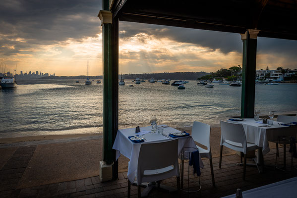 Watsons Bay - Doyles on the Beach mit Sicht auf Sydney