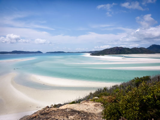 Hill Inlet, Whitsunday Island - Aussicht vom Lookout
