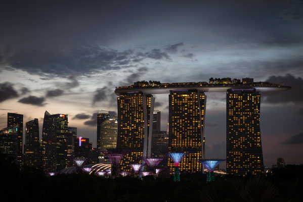 Marina Barrage - Aussicht zur City