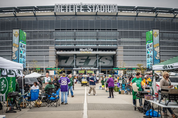 beim Metlife Stadium, New Jersey - das Spiel beginnt bald