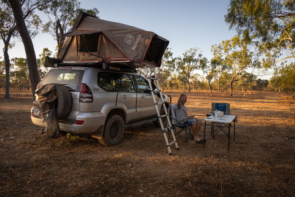 Hann Creek Free Camp - das Nachtlager