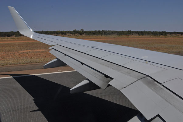 Landung in Alice Springs
