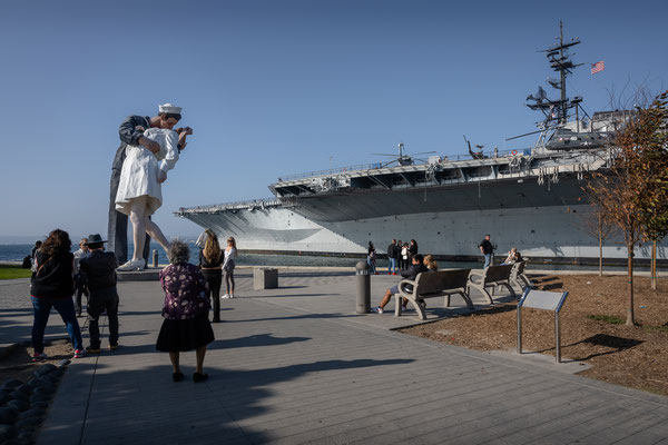 The Embarcadero - The Kiss & USS Midway
