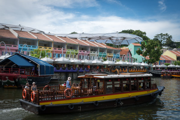 Boat Quay - Sicht auf Clarke Quay