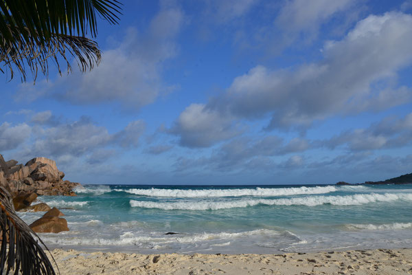 Wellen an der 'Grand Anse'