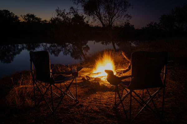 Thomson River Bushcamp, Jundah - Campfire