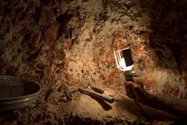 in der Mine