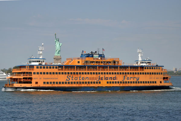 Staten Island Ferry mit 'blindem Passagier'
