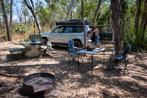 Merl Campground, Kakadu Nationalpark - unser Camp
