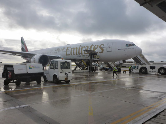 Flughafen Mahé - unser Flieger